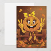 Happy pumpkin. シーズンカード (正面/裏面)