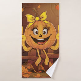 Happy pumpkin. バスタオル