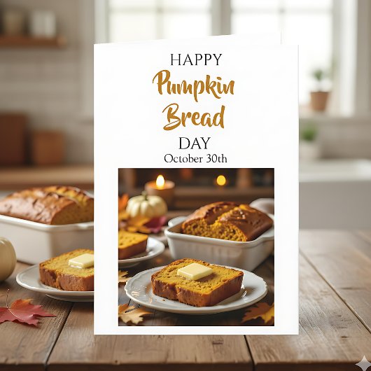 Happy Pumpkin Bread Day | October 30th カード
