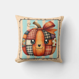 Happy Pumpkin Patchwork Quilt Autumn – Cozy Season クッション