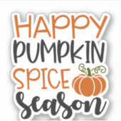 Happy Pumpkin Spice Season シール (正面)