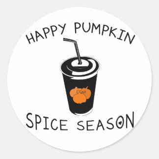 Happy pumpkin spice season ラウンドシール