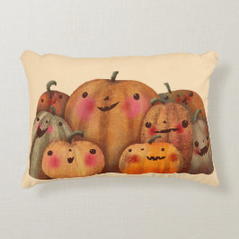 Happy Pumpkins – かわいいハロウィーン アクセントクッション