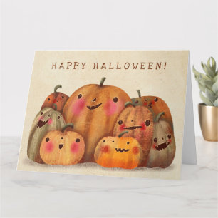 Happy Pumpkins – かわいいハロウィーン カード