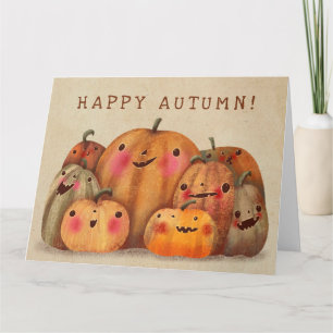 Happy Pumpkins – かわいいハロウィーン カード