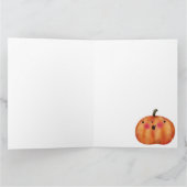 Happy Pumpkins – かわいいハロウィーン カード (内部)