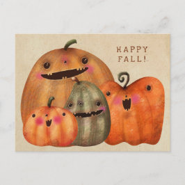 Happy Pumpkins – かわいいハロウィーン ポストカード