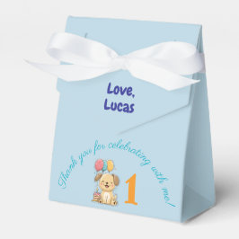 Happy Puppy, 1st Birthday, Boy, Pawty, Favor Box フェイバーボックス
