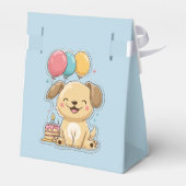 Happy Puppy, 1st Birthday, Boy, Pawty, Favor Box フェイバーボックス (裏面サイド)