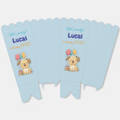 Happy Puppy, 1st Birthday, Boy, Pawty, Favor Box フェイバーボックス (見開き)