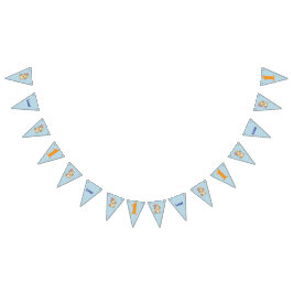 Happy Puppy, Boy, Let's Pawty, 1st Birthday  バンティングフラッグ