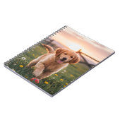 Happy Puppy Spiral Notebook ノートブック (左側)