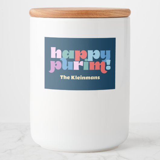 Happy Purimは各ラベルをミソロアチマノ用にsameach フードラベル (正面)