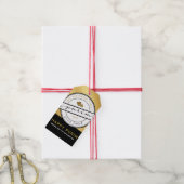 HAPPY PURIMスクリプトパーソナライズされた金ゴールドギフトラベル ギフトタグ (より糸付き)