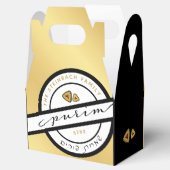 HAPPY PURIMスクリプトパーソナライズされたMishloach Manos フェイバーボックス (オープン)