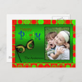 Happy Purimフォトカード ポストカード (正面/裏面)