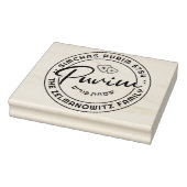Happy Purim パーソナライズされた BIG Rubber Stamp w Hebrew ラバースタンプ (スタンプ)