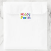 HAPPY PURIM ファンキー Greeting Card ラウンドシール (バッグ)