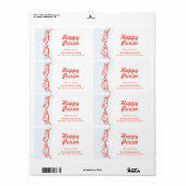 Happy Purim - Gifラベル ラベル (フルシート)