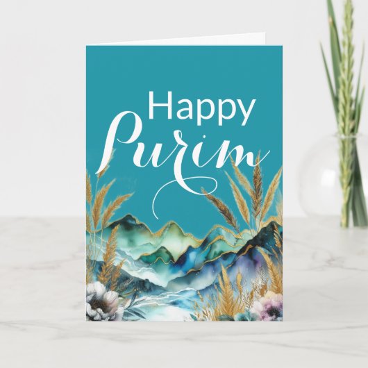 Happy Purim Greeting Card - Blue Mountain カード (正面)