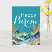 Happy Purim Greeting Card - Blue Mountain カード (黄色い花)