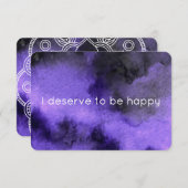 Happy Purple認定カードに値する 招待状 (正面/裏面)