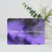 Happy Purple認定カードに値する 招待状 (スタンド正面)