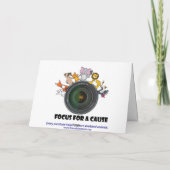 Happy Purr Day ロシアの Blue by Focus for a Cause カード (裏面)