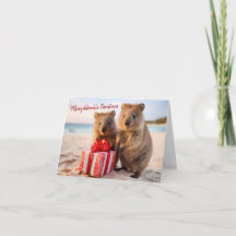 Happy Quokka Family - Merry Christmas