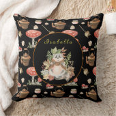 Happy Raccoon カスタマイズ文字、カラー20"X20" クッション (ブランケット)