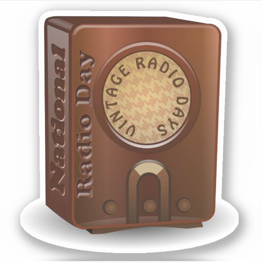 Happy Radio Day シール (正面)