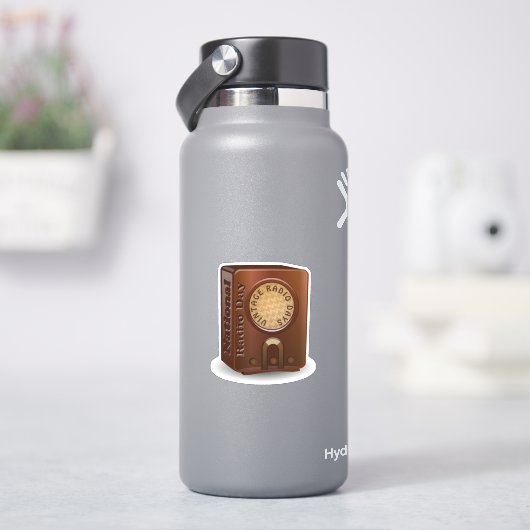 Happy Radio Day シール (HydroFlask)