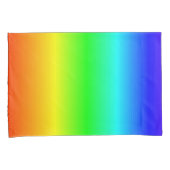Happy Rainbow Colorsグラデーションストライプ 枕カバー (正面右)