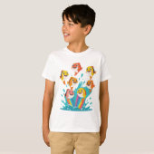 Happy Rainbow Fish Kids Tee Tシャツ (正面フル)