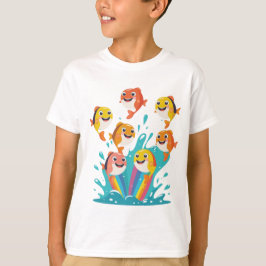 Happy Rainbow Fish Kids Tee Tシャツ