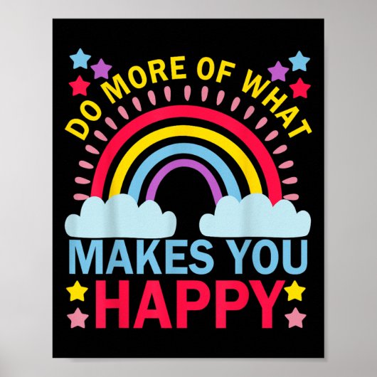 Happy Rainbow Graphic Moを作るより多くのことを実行 ポスター (正面)