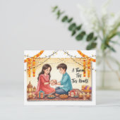 Happy Rakhi, Raksha Bandhan ポストカード (スタンド正面)