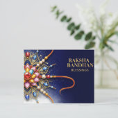 Happy Rakhi, Raksha Bandhan ポストカード (スタンド正面)