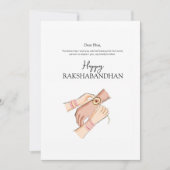 happy rakhi, rakshandhan,インディアンフェスティバル, シーズンカード (正面)