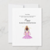 happy rakhi, rakshandhan,インディアンフェスティバル, シーズンカード (正面)