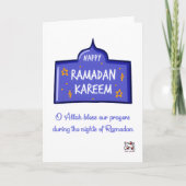 Happy Ramadan Kareem カード (正面)
