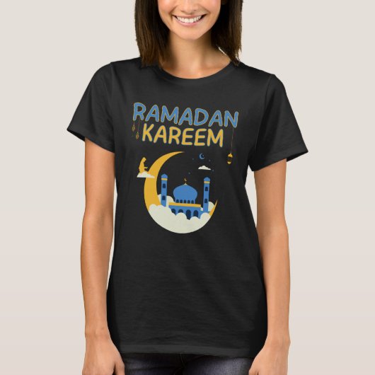 Happy Ramadan Kareem 2023 Muslim Islam Tシャツ (正面)