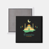 Happy Ramadan Kareem And Eid Mubarak 2026 マグネット (正面/裏面)