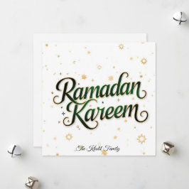 Happy Ramadan Mubarak Ramadan Kareem Gold Muslim シーズンカード
