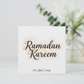 Happy Ramadan Mubarak Ramadan Kareem Gold Muslim シーズンカード (スタンド正面)
