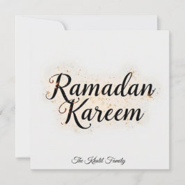 Happy Ramadan Mubarak Ramadan Kareem Gold Muslim シーズンカード