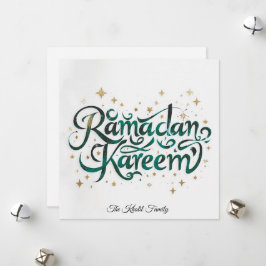 Happy Ramadan Mubarak Ramadan Kareem Gold Muslim シーズンカード