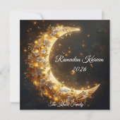 Happy Ramadan Mubarak Ramadan Kareem Hilal シーズンカード (正面)