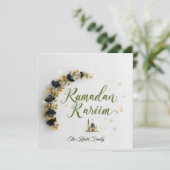 Happy Ramadan Mubarak Ramadan Kareem Modern Muslim シーズンカード (スタンド正面)