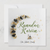 Happy Ramadan Mubarak Ramadan Kareem Modern Muslim シーズンカード (正面)